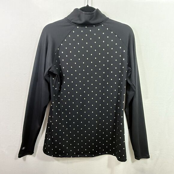 Champion NCAA TCU Horned Frogs Half Zip Black Pullover Jacket Women's Size L - Picture 2 of 10